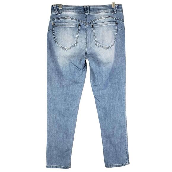 Democracy Jeans AB Solution Womens Size 8 Blue Skinny Mid Rise 5-Pocket - Picture 3 of 10